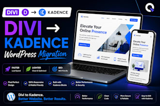 convert divi build wordpress website to kadence