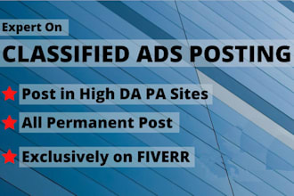 do classified ads posting for your product in usa