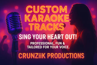 create high quality custom karaoke tracks for any song