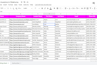do b2b lead generation, web research and contact list building