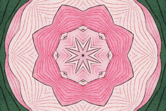 create abstract liquid lines pattern for fabric and perfect