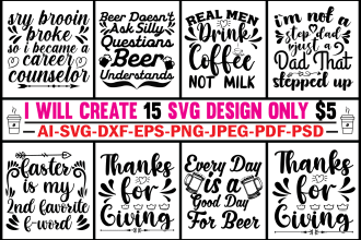 provide creative, svg, cut files, pdf, png, bundle design