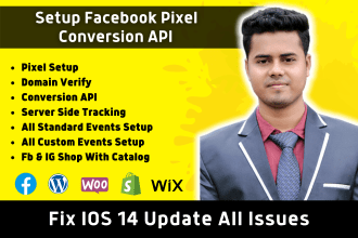 setup or fix facebook pixel, conversion API for ios 14 update