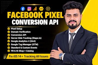 setup or fix facebook pixel, conversion API, server side tracking events via GTM
