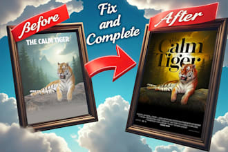 fix poorly designed posters for a professional look