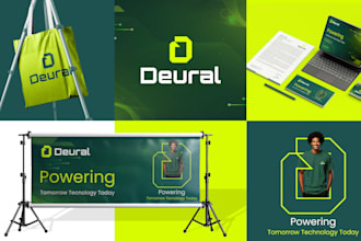 do business logo and brand design with complete branding kit