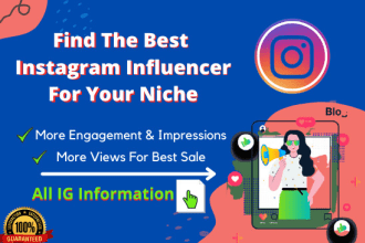 find best instagram influencer for your niche