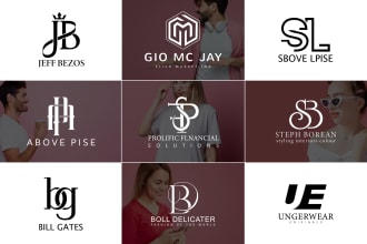 do a minimalist modern versatile luxury initial letter business logo design
