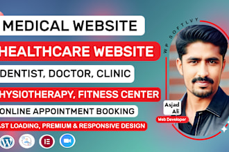 design clinic, dental, doctor, hospital, healthcare appointment booking website