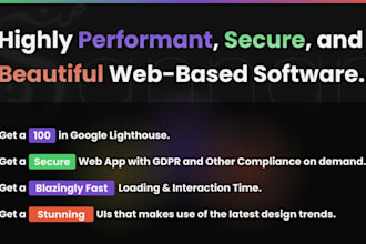 make highly performant web based software