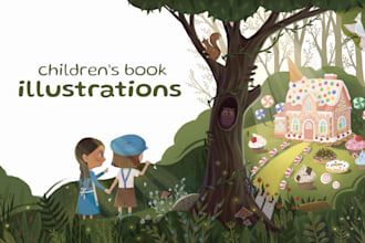 draw illustrations for childrens books and fairy tales