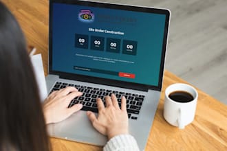design coming soon page and maintenance mode page