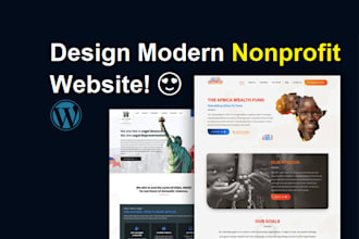 design modern nonprofit website for you