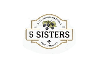 create a rustic logo for 5 sisters fruit farm
