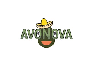 create a hipster logo for fruit stickers on avonova avocados