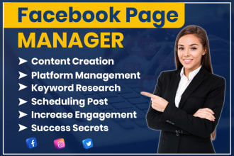 be your facebook page manager