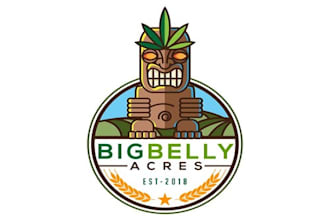 design cannabis farm fresh logo