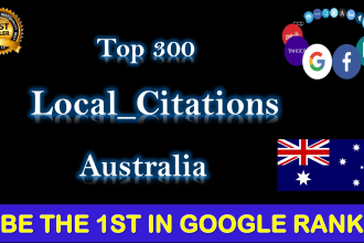 do 300 australia best live local citations for local SEO