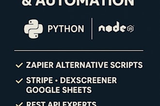 integrate any 3rd party API or automate tasks