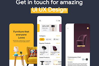 design attractive UI UX,  mobile app UI UX,website ui ux, landing page ui ux