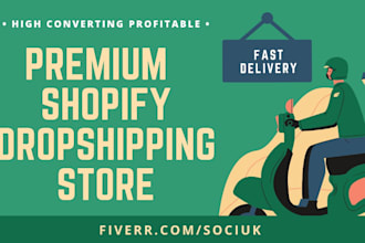build branded shopify dropshipping store