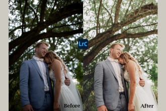 select and edit your best wedding photos