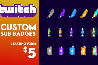 create express custom twitch sub badges