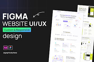 do custom figma design, figma website, website ui ux, figma mockup