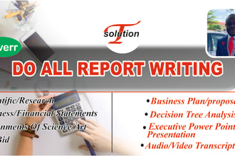 do all kinds of report and executive powerpoint presentation