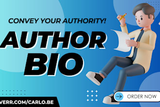 craft a brilliant author bio