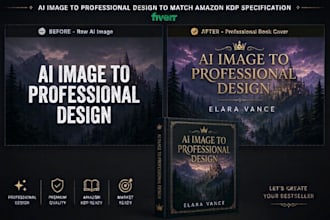 professionally edit format and typography your ai book cover
