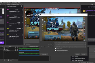 setup your obs or streamlabs for twitch or youtube