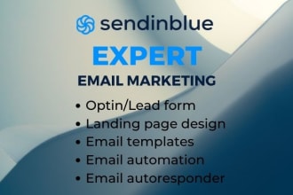 configure sendinblue email automation, flows and campaigns