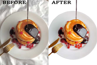 edit and retouch food styling photos