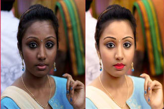 do natural image retouch,color correction,editing of 100 pic