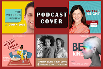 design a professional podcast cover art