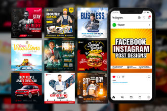 design facebook post, social media post, instagram post, ads story