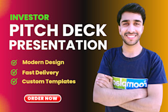 design investor pitch deck and business powerpoint presentation