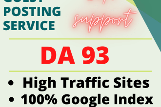 do guest post on high traffic site with da 93