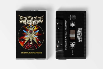 make design your album cover cassette tape j card