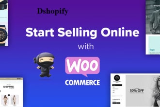 create ecommerce website using shopify, woocommerce and bigcommerce store