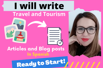 write travel and tourism articles and blog posts