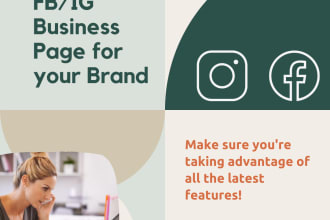 create a fb or ig page for your brand