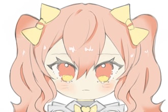 draw an anime style chibi icon
