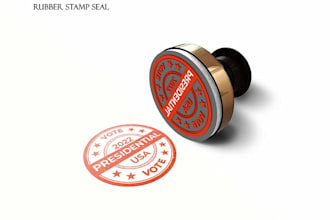 design professional seal, stamp,for business or official use