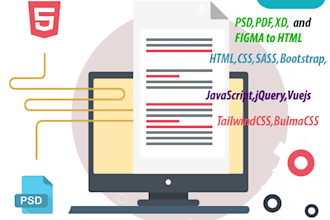 convert psd,figma,pdf,xd to html
