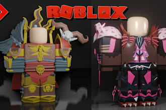 model roblox props like armor, clothes in blender 3d