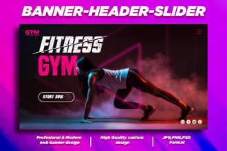 design website banner, header, slider, hero image, and web banners