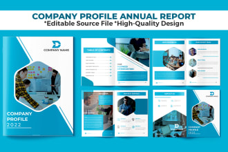 write and design company profile, digital brochure, pdf, annual report, booklet