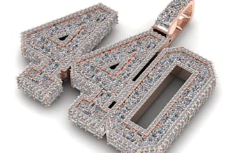 professionally design 3d cad icedout jewelry and render it